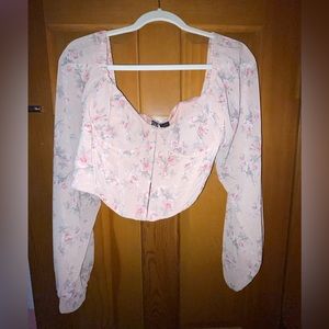 Windsor - Blush Pink Corset Shirt - Size Large - Never worn - Tags still on